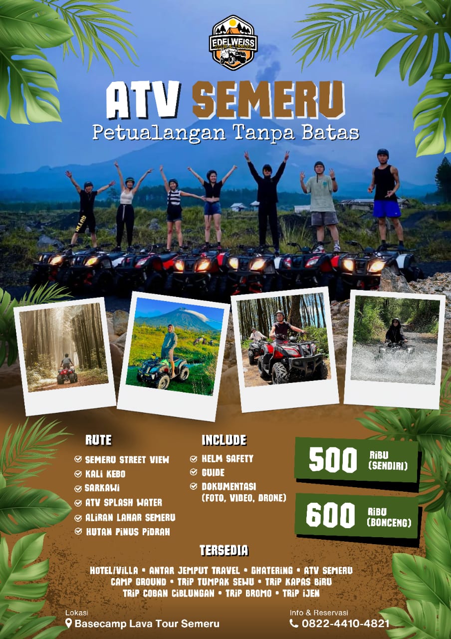 Panduan Seru Bermain ATV Semeru di Kaki Gunung Tertinggi Pulau Jawa