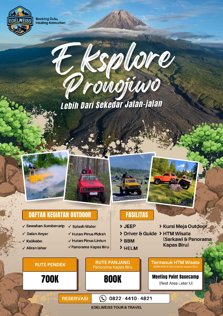 Sensasi Offroad Lava Tour Semeru: Menembus Jalur Lahar Dingin dan Hutan Pinus Pronojiwo